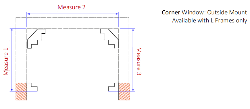 Corner Window（Outside Mount）